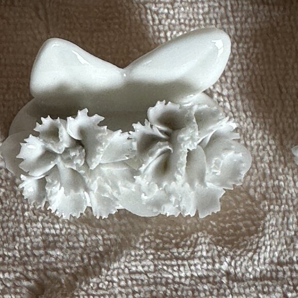 Handmade Coalport Fine Bone China Place Name Card Holder Mixed Floral Lot of 11 - Picture 7 of 9